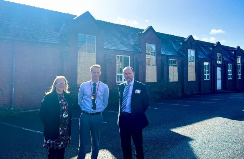 Eddie with the headteachers