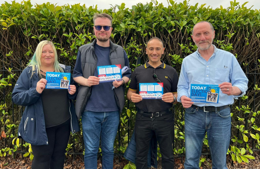 Eddie Hughes MP with the Bloxwich West councillors